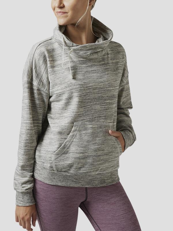 Mikina Reebok EL MARBLE COWL NECK CHALK Šedá