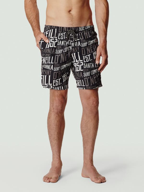 Boardshortky O´Neill PM SIGNAGE SHORTS Černá