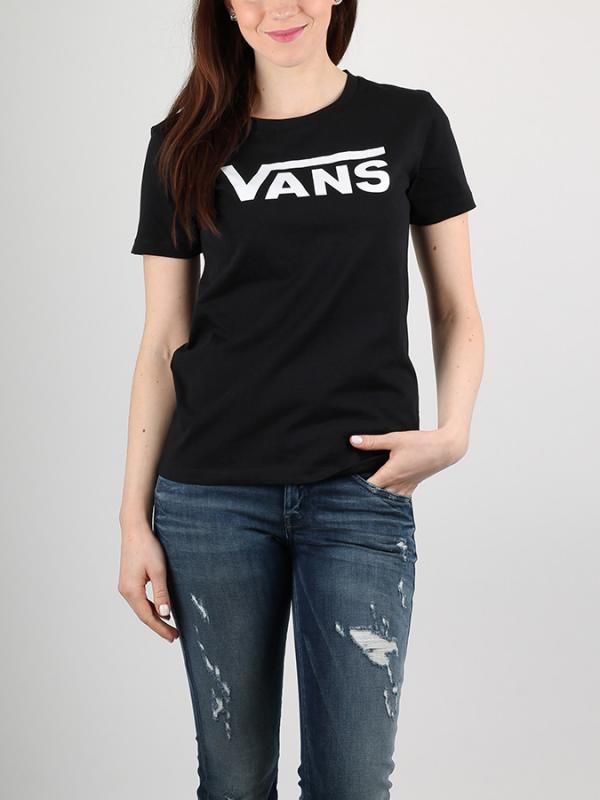 Tričko Vans Wm Flying V Crew Black Černá