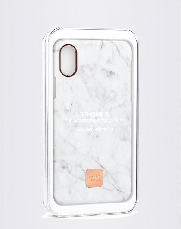 Happy Plugs iPhone X Slim Case White Marble
