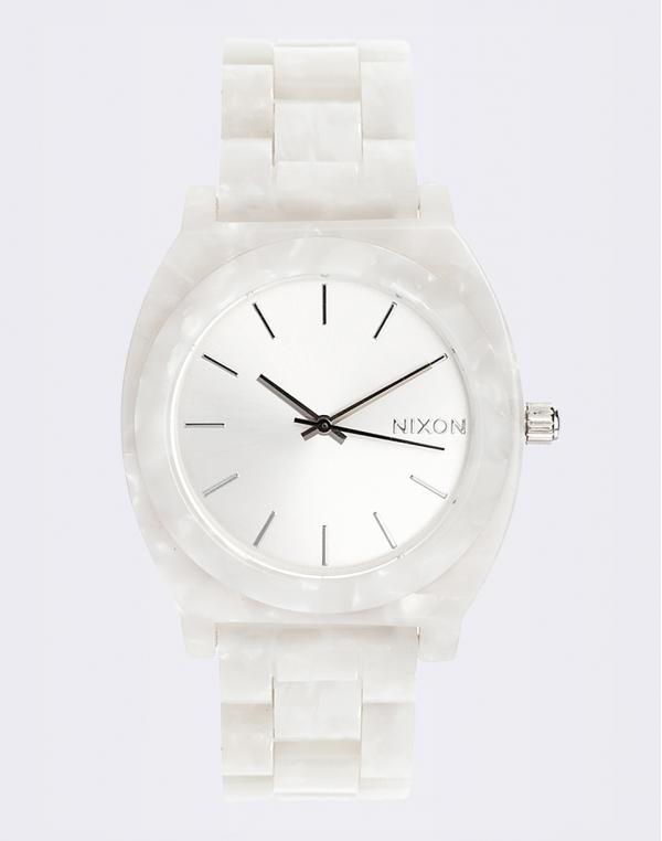 Hodinky Nixon Time Teller Acetate White Granite