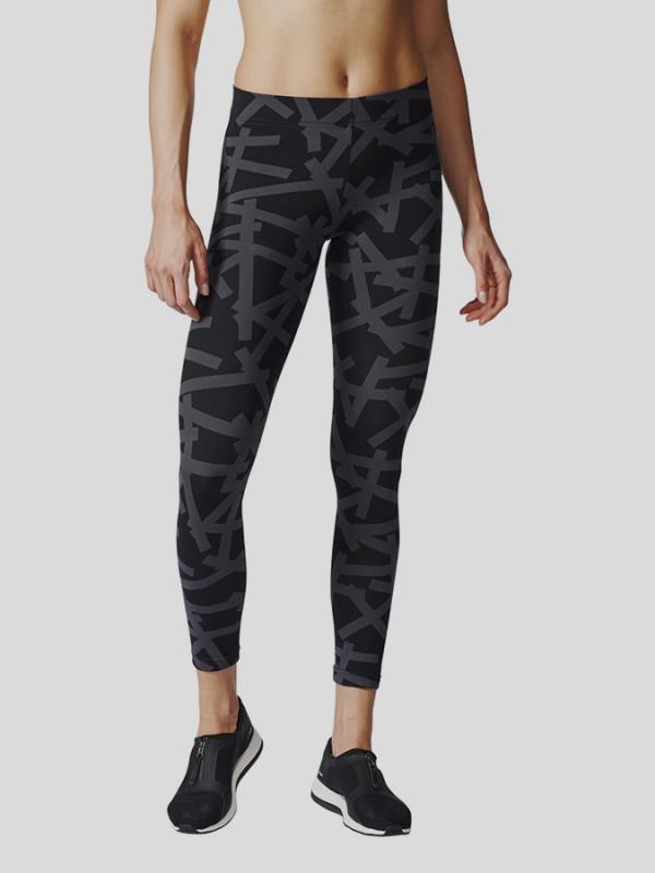 Legíny adidas Performance AOP TIGHT Černá