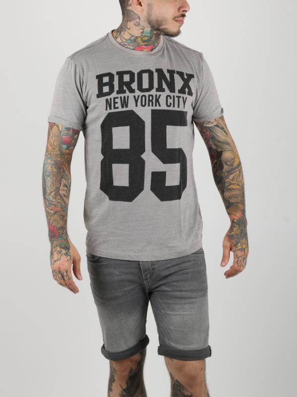 Tričko Alcott BRONX NEW YORK CITY Šedá