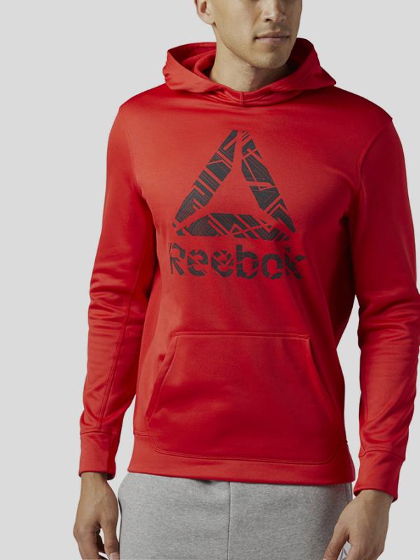 Mikina Reebok WOR POLY FLC BL Červená