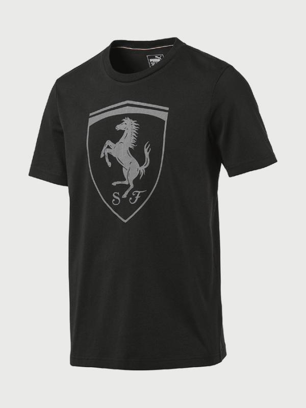 Tričko Puma Ferrari Big Shield Tee Moonles Černá