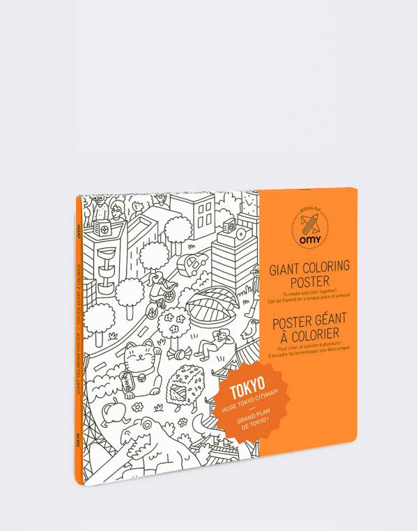 OMY Coloring Poster - Tokyo