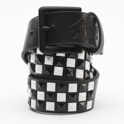 Dětský VANS STUDDED LEATH BLACK/WHI