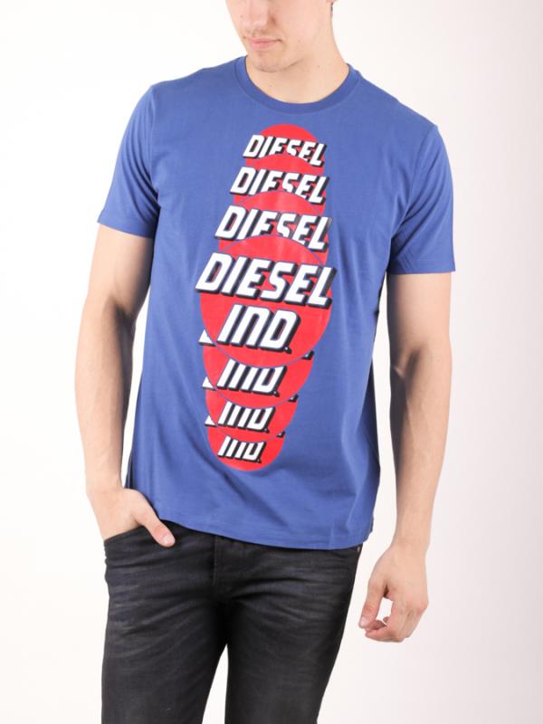 Tričko Diesel T-PALAGIA MAGLIETTA Modrá