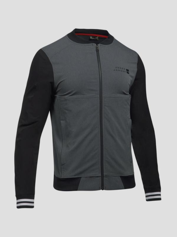 Mikina Under Armour Sportstyle Woven Bomber Šedá