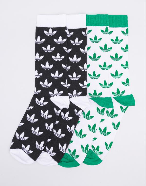 Ponožky Adidas Originals Crew 2-Pack Legink/White/Green
