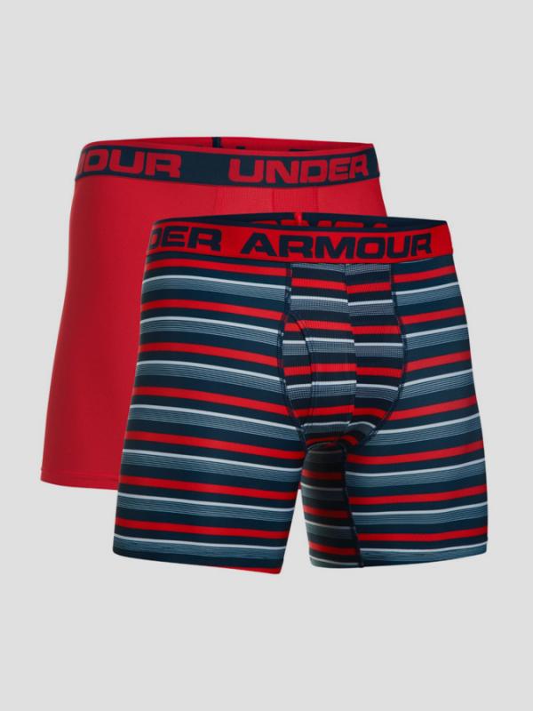 Boxerky Under Armour Original 6In 2 Pack Novelty Barevná