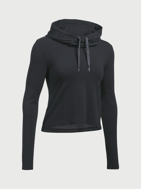 Mikina Under Armour Plush Terry Hoodie Černá