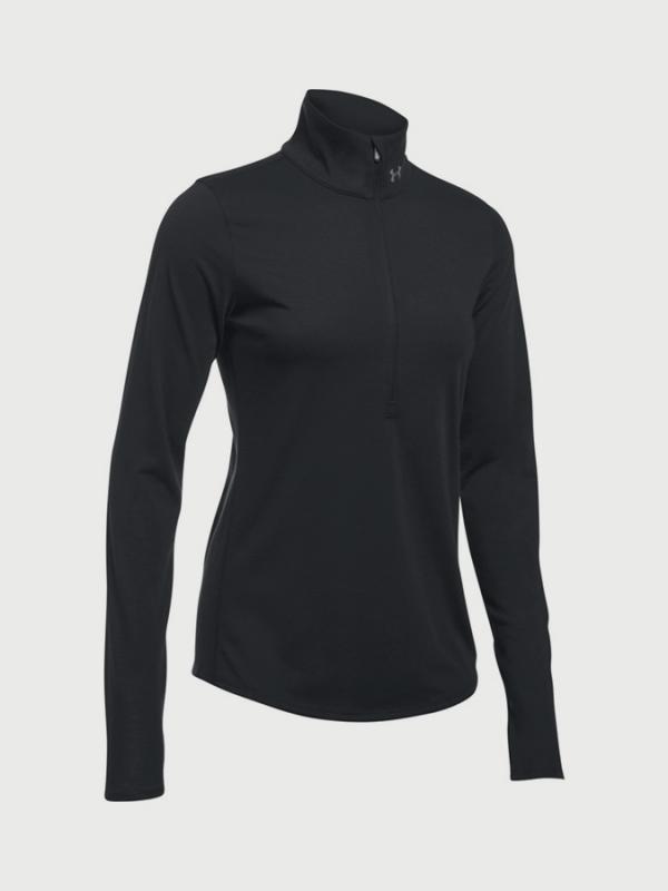 Tričko Under Armour Threadborne Streaker Half Zip Černá