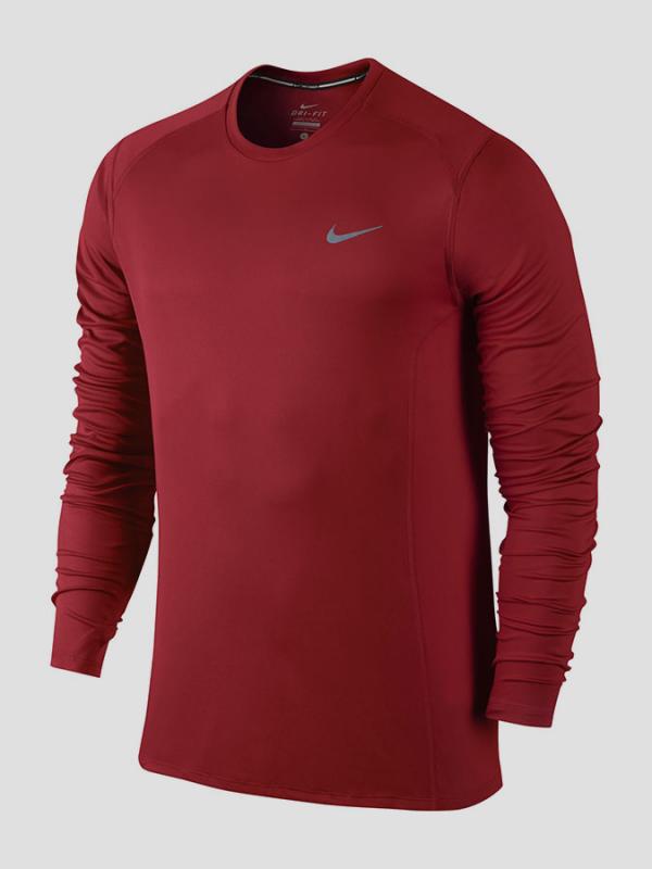 Mikina Nike DF MILER LS Červená