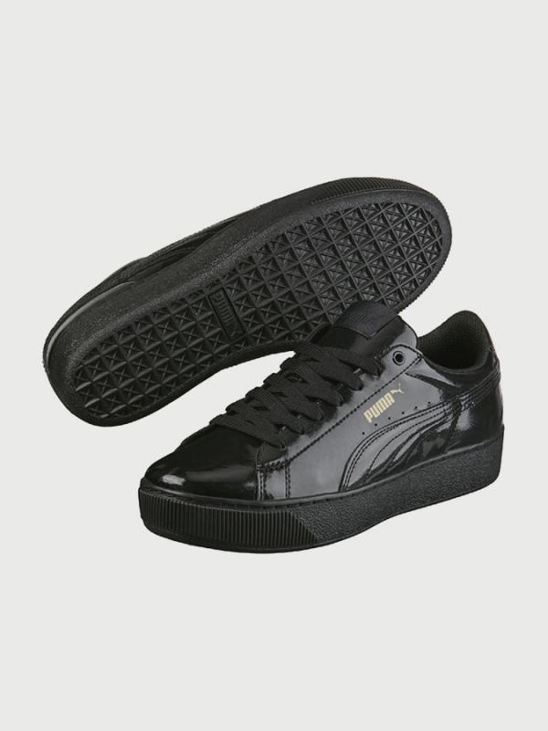 Boty Puma Vikky Platform Patent Black-Pu Černá