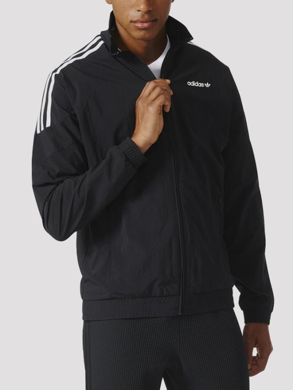 Mikina adidas Originals WOVEN TRACKTOP Černá