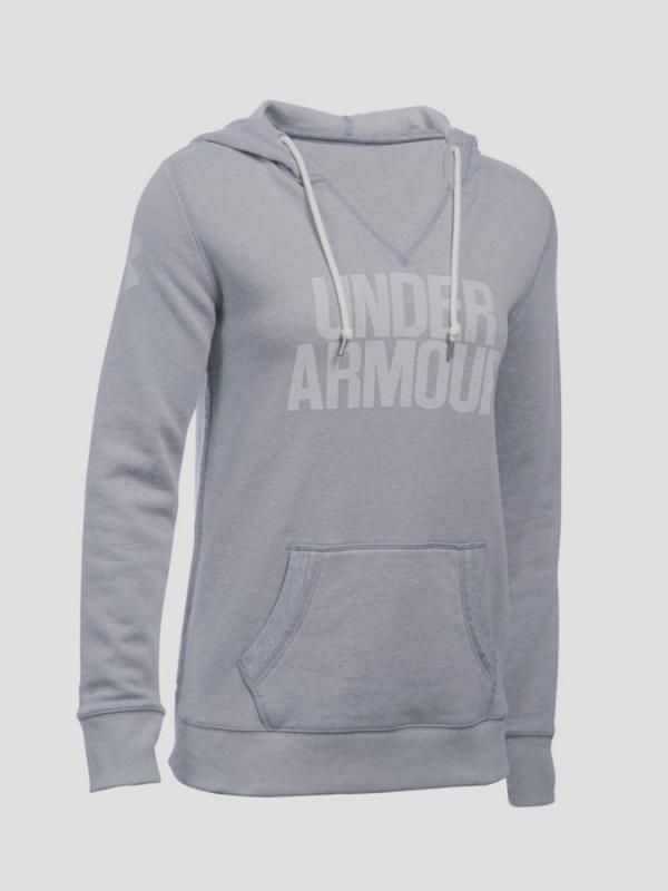 Mikina Under Armour Favorite Fleece WM Popover Šedá