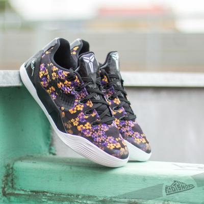 Nike Kobe IX EM QS (GS) Black/ Black-Court Purple-Yellow