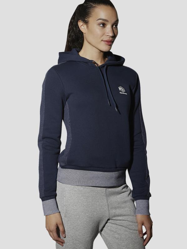 Mikina Reebok Classic F FLEECE HOODY OTH Modrá