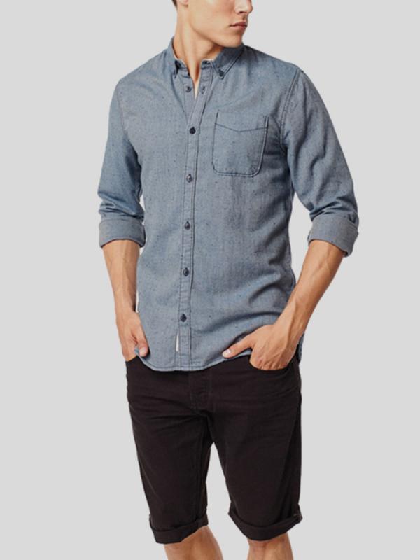 Košile O´Neill LM VALENCIA L/SLV SHIRT Modrá
