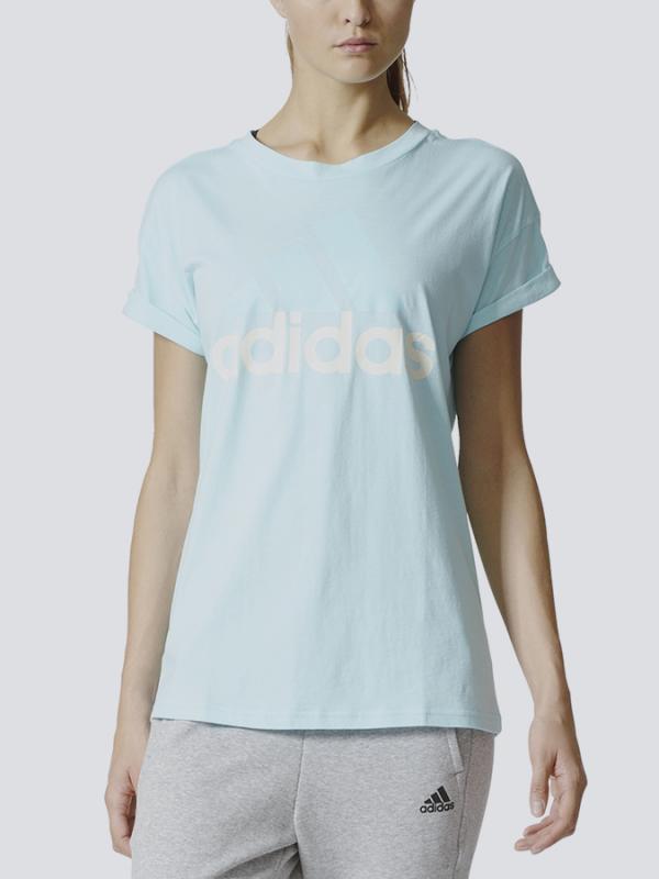 Tričko adidas Performance ESS LIN LO TEE Modrá
