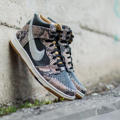 Nike Dunk Comfort High Premium QS Black/ Metallic Silver- Sail