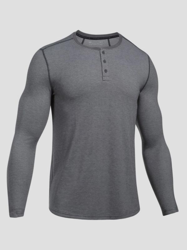 Tričko Under Armour Threadborne Ftd Knt Henly Šedá