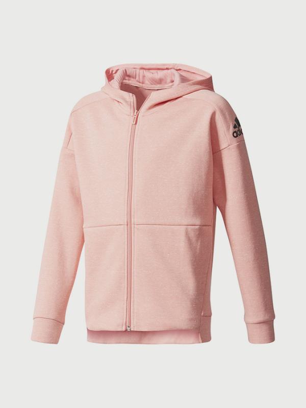 Mikina adidas Performance YG ID STAD FZ H Růžová