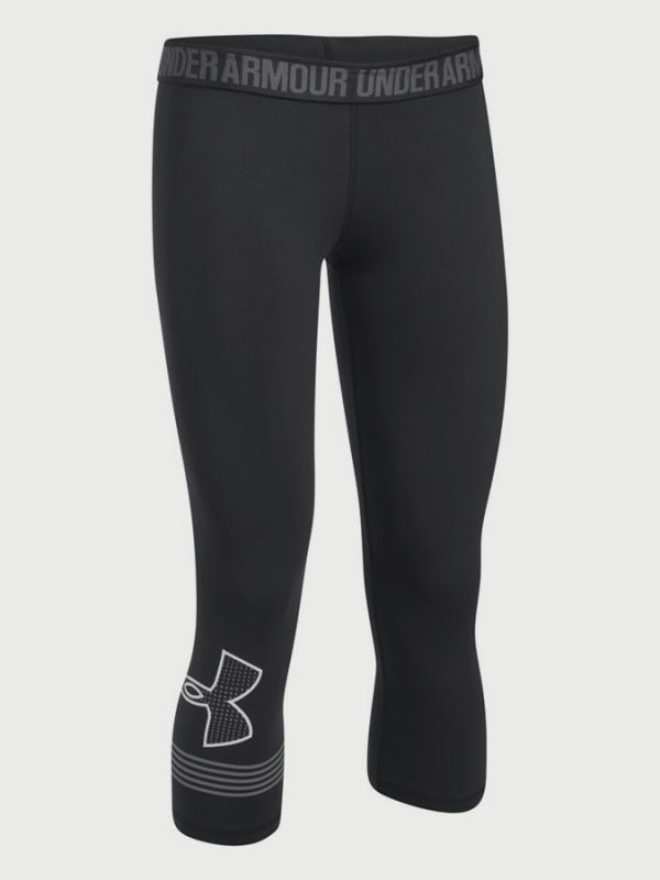 Legíny Under Armour Favorite Capri Graphic Černá