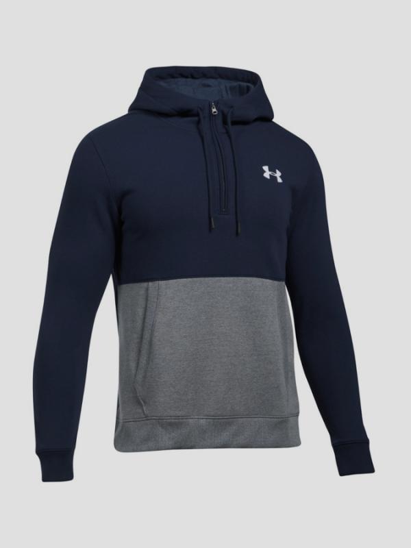 Mikina Under Armour Threadborne 1/2 Zip Hoodie Modrá