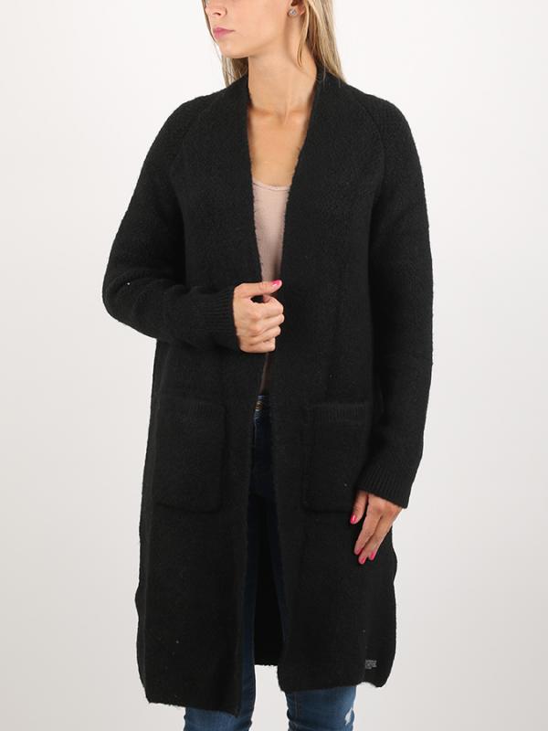 Svetr Superdry ANYA LONGLINE CARDIGAN Černá