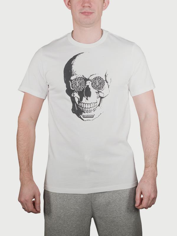 Tričko Converse Van De Wall Skull Tee Bílá