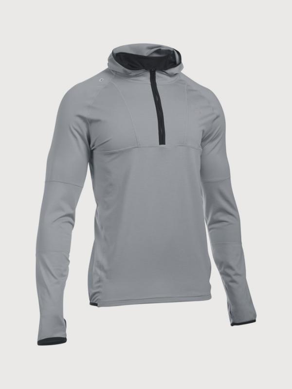 Mikina Under Armour Coldgear Nobreaks Balaclava Hoody Šedá