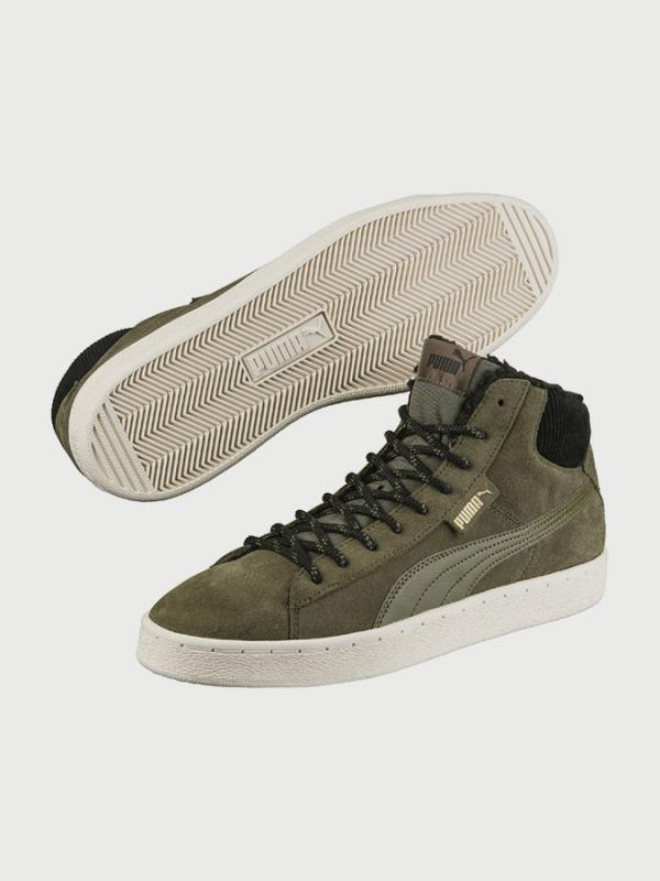Boty Puma  1948 Mid Corduroy Olive Night-Olive Zelená