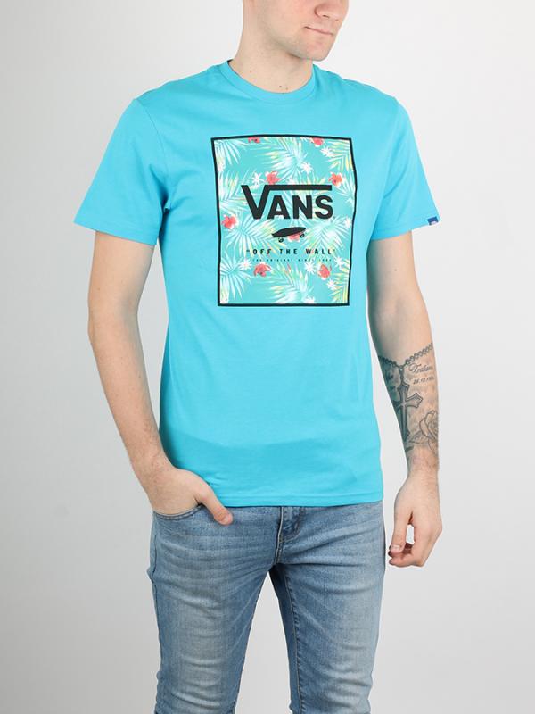 Tričko Vans Mn Print Box Teal-Baltic Dec Modrá