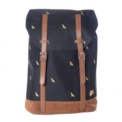 Spiral Bird Hampton Bag Black