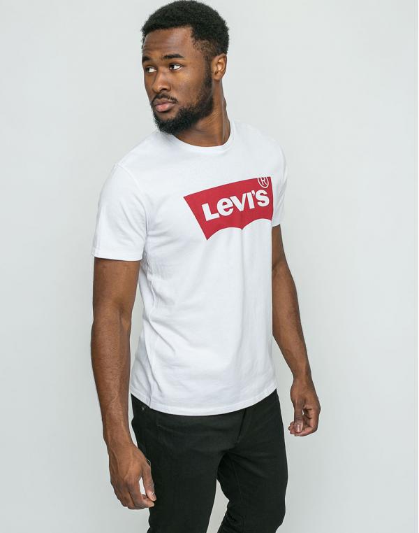 Levi's® Graphic Setin Neck White L