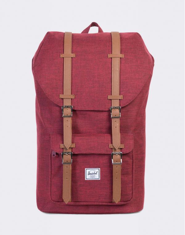 Herschel Supply Little America Winetasting Crosshatch/Tan Synthetic Leather