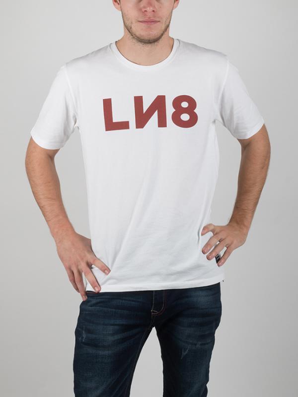 Tričko LEVI'S L8 Unisex Tee Ln8 3 Red Ochre/ White Gr Bílá