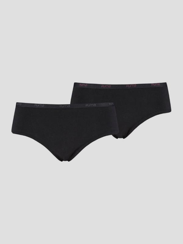 Kalhotky Puma BASIC HIPSTER 2 Pack double Černá