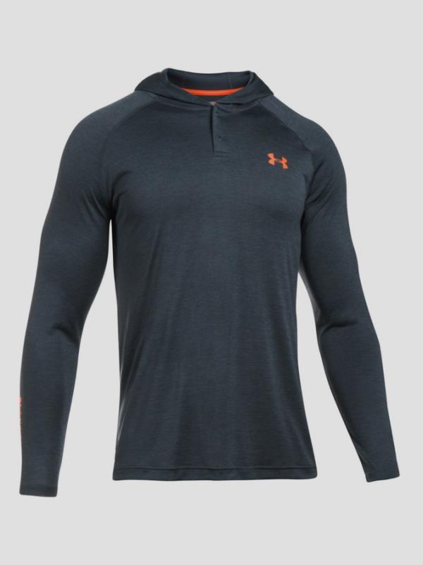 Tričko Under Armour Tech Popover Henley Šedá