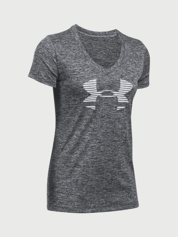 Tričko Under Armour Tech SSV Graphic Twist Šedá