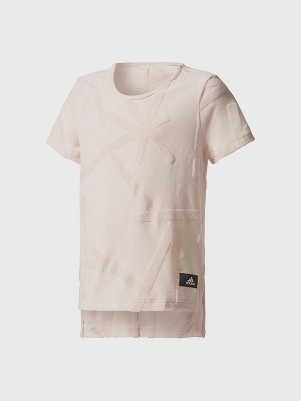 Tričko adidas Performance YG ID BOXY TEE Bílá