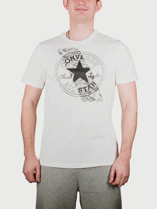 Tričko Converse Chuckpatch Contrast Slash Tee Bílá