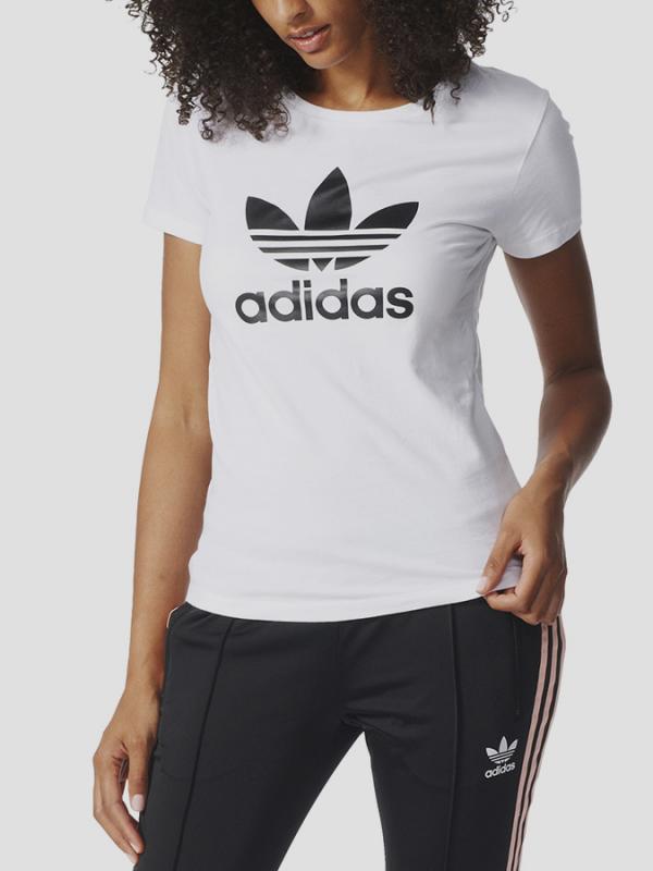 Tričko adidas Originals TREFOIL TEE Černá