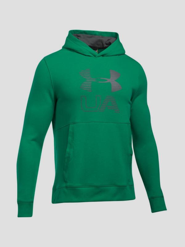 Mikina Under Armour Threadborne Graphic Hoodie Zelená