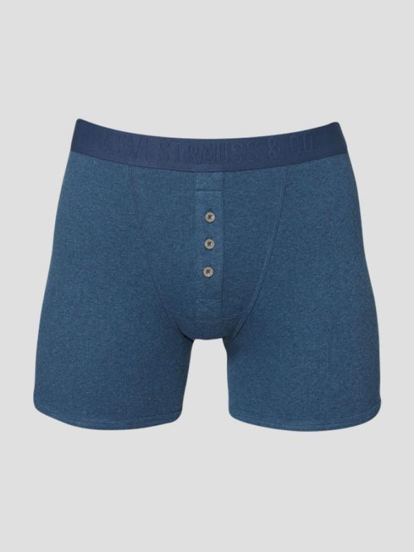 Boxerky LEVI'S 300LS LONG BOXER 1 Pack Modrá