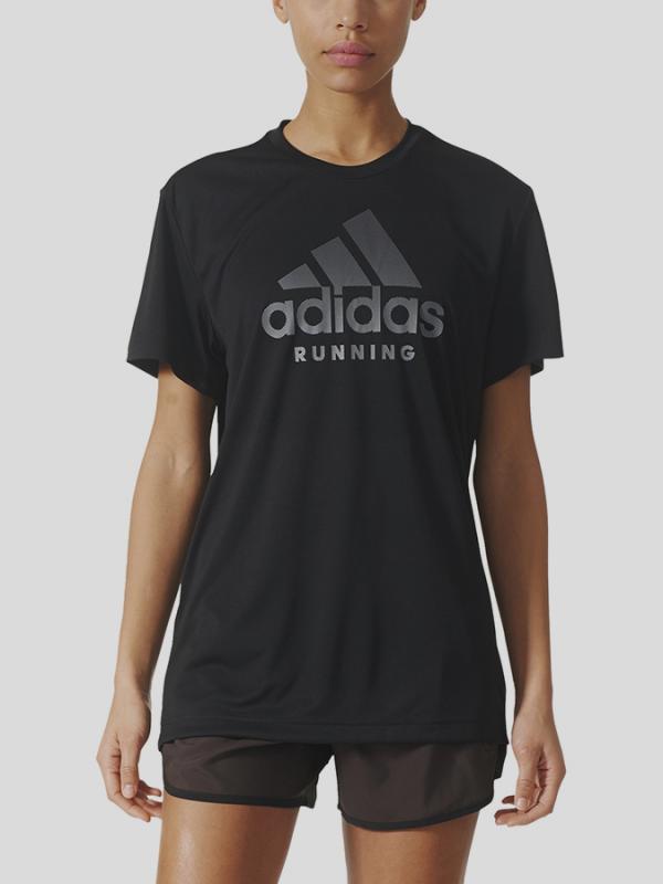 Tričko adidas Performance CATEGORY LOGO W Černá