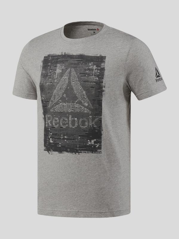 Tričko Reebok BE MORE HUMAN Šedá
