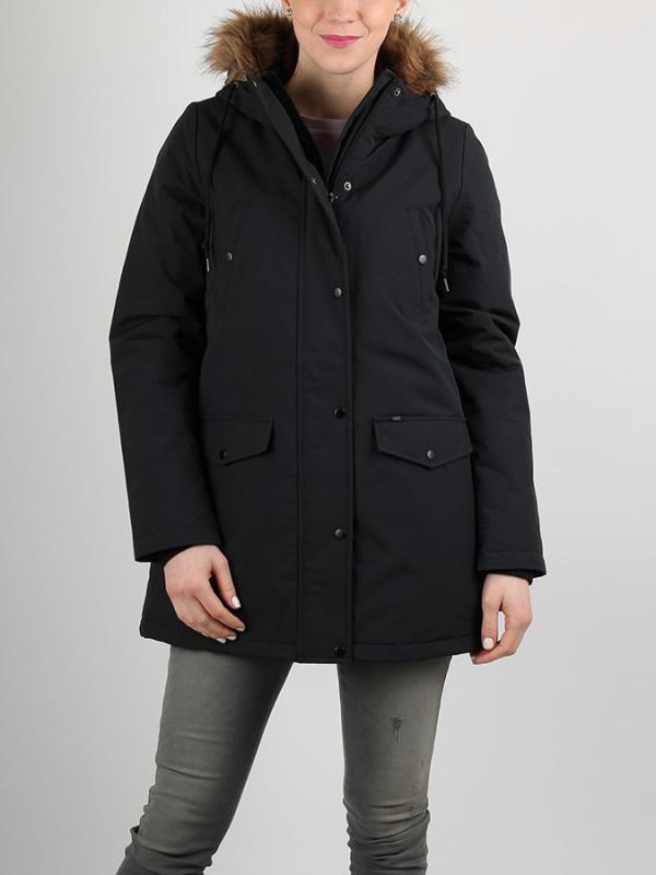 Bunda Vans WM FUEGO II PARKA MT Black Černá
